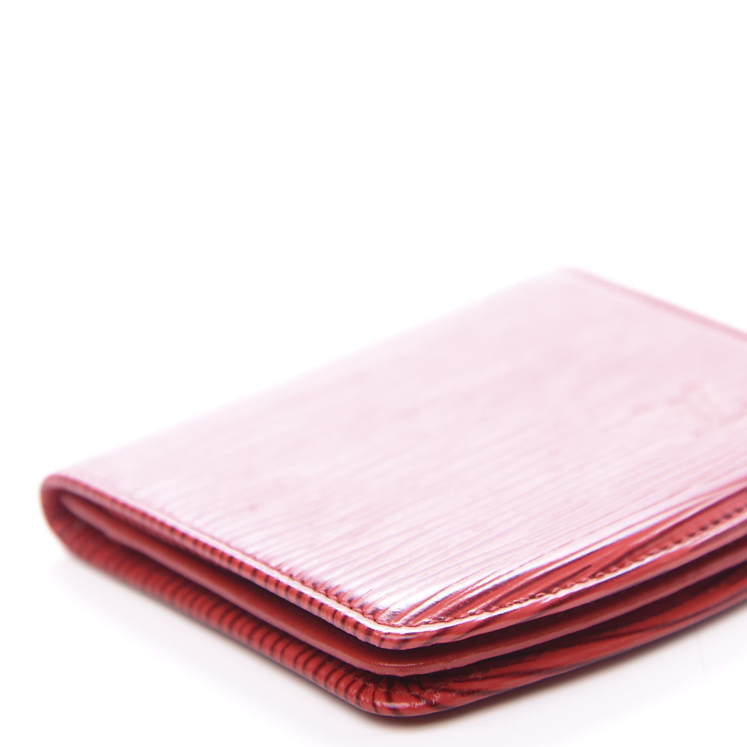 Louis Vuitton Epi Coin Purse Wallet Castillan Red 7 of 8