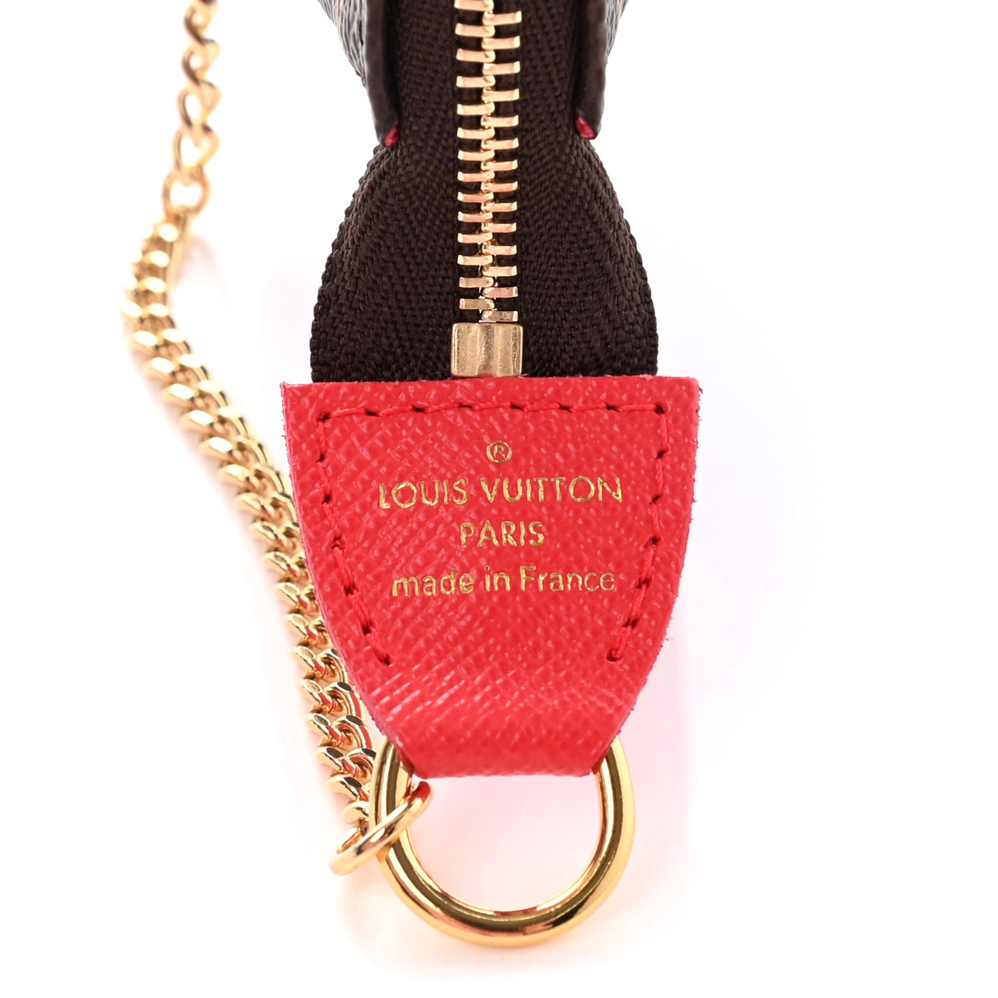 Monogram 2021 Christmas Animation London Mini Pochette Accessories Red