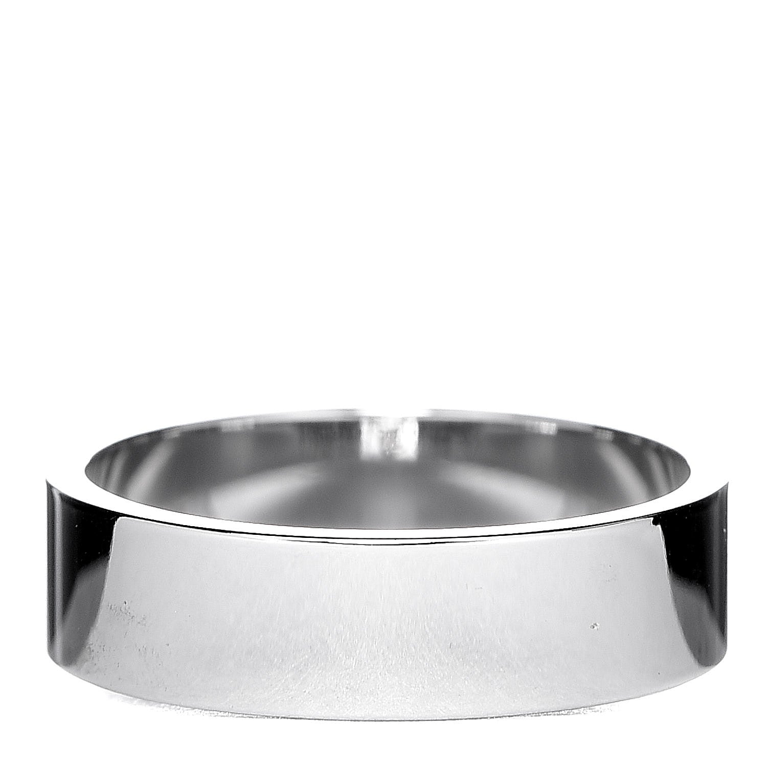 Hermes 18K White Gold Diamond Collier De Chien PM Ring 51 5.75 4 of 6
