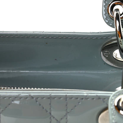 Christian Dior Patent Cannage Medium Lady Dior Light Blue 7 of 9