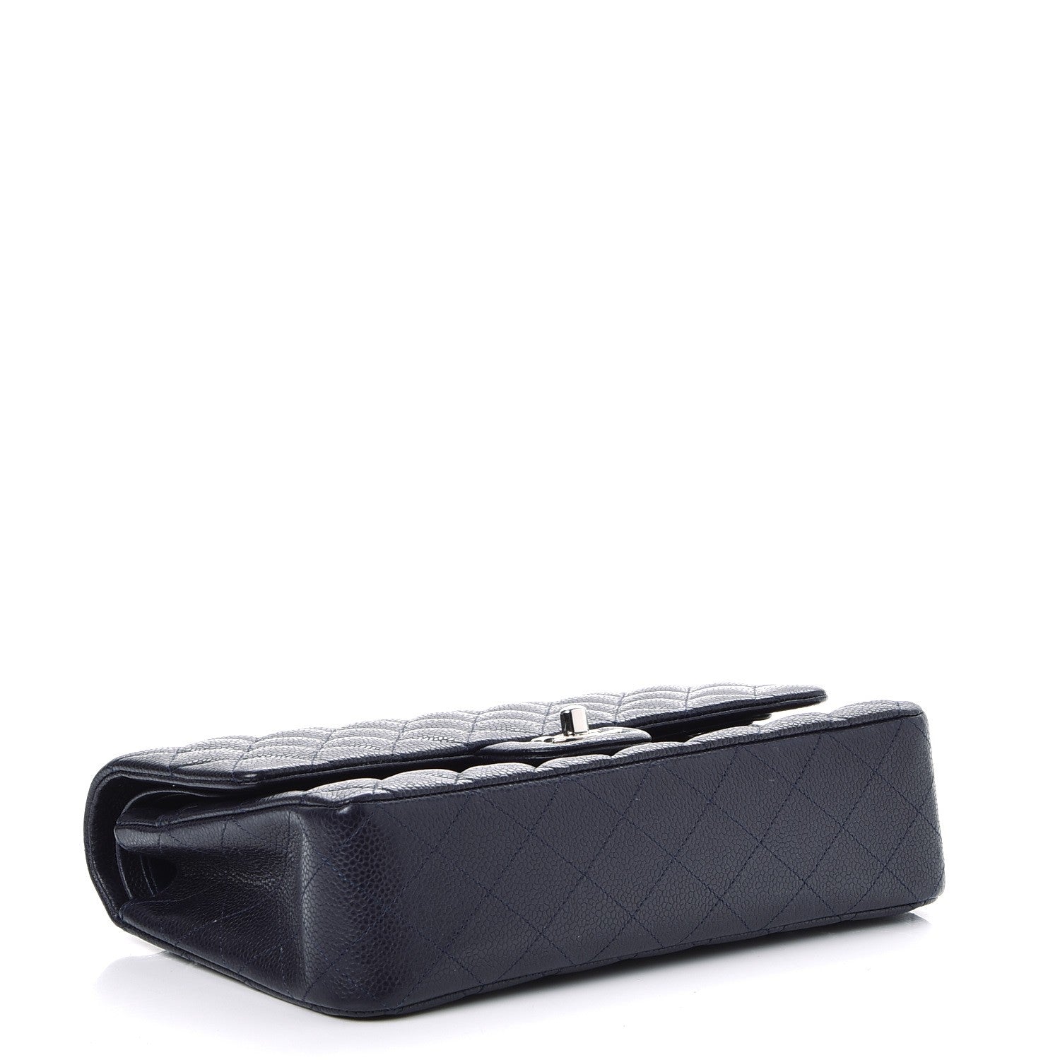 Chanel Caviar Quilted Medium Double Flap Navy 4 of 7
