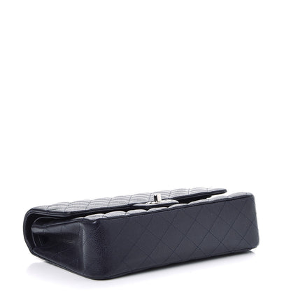 Chanel Caviar Quilted Medium Double Flap Navy 4 of 7