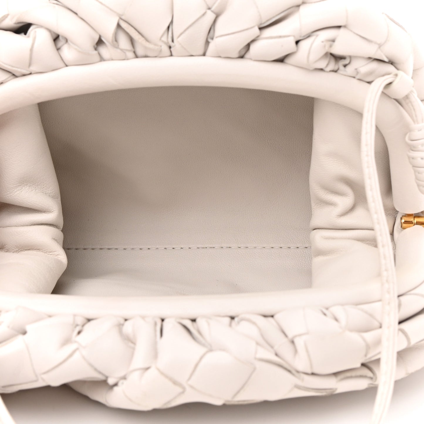 Nappa Intrecciato The Mini Pouch Chalk