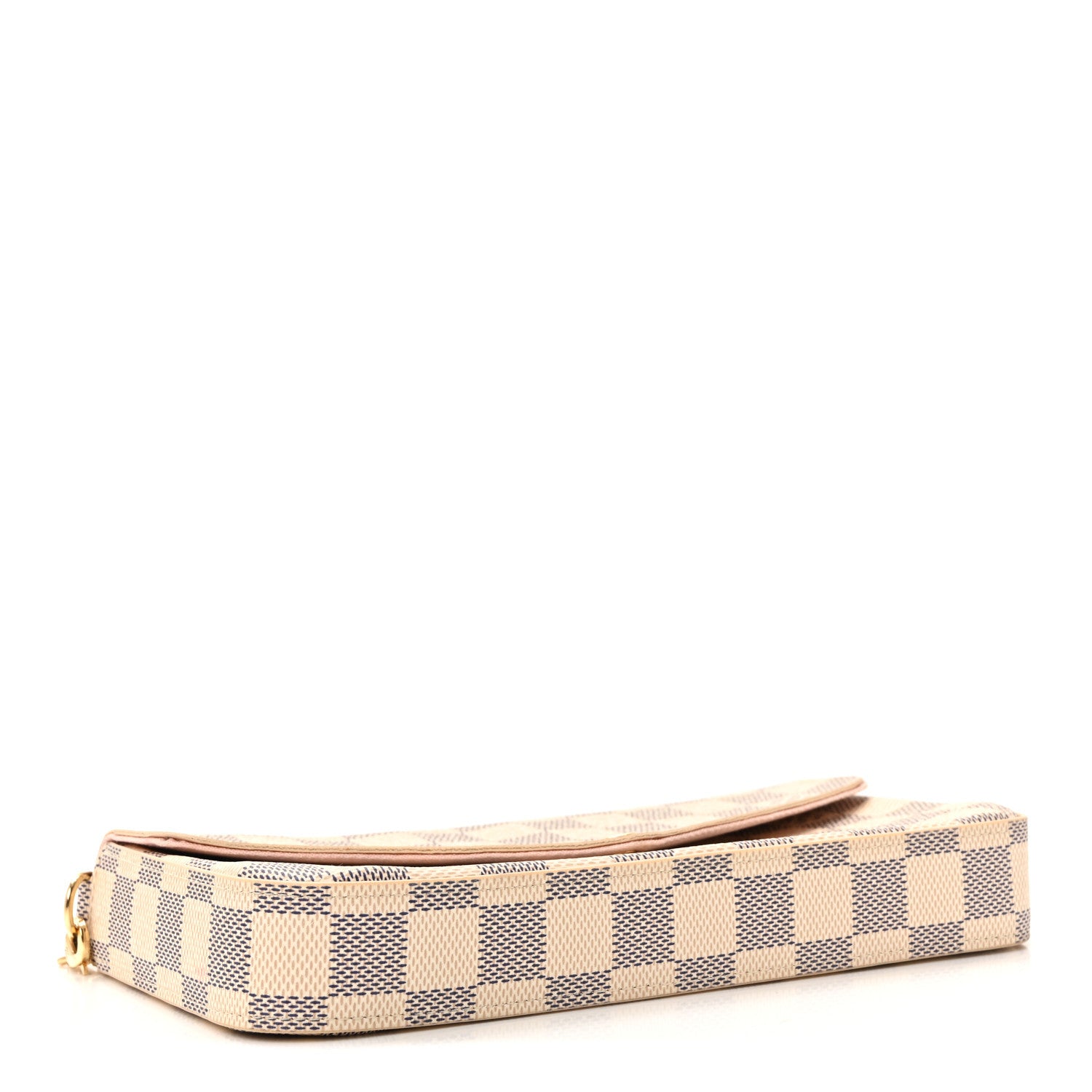 Louis Vuitton Damier Azur Pochette Felicie Chain Wallet Rose Ballerine 5 of 10