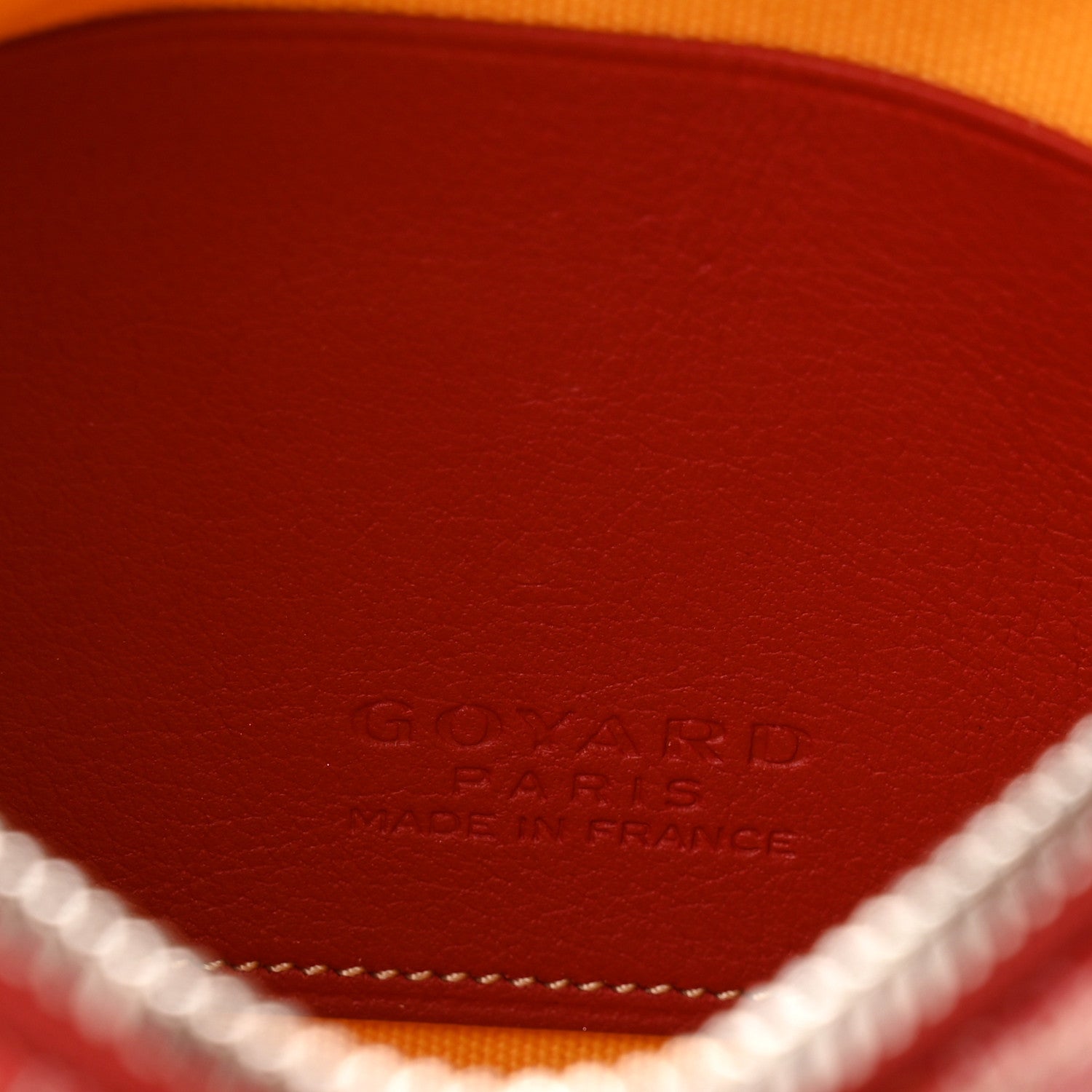 Goyard Goyardine Mini Senat Pochette Red 6 of 8