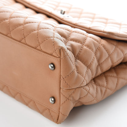 Chanel Caviar Quilted Large Coco Handle Flap Camel 13 of 13