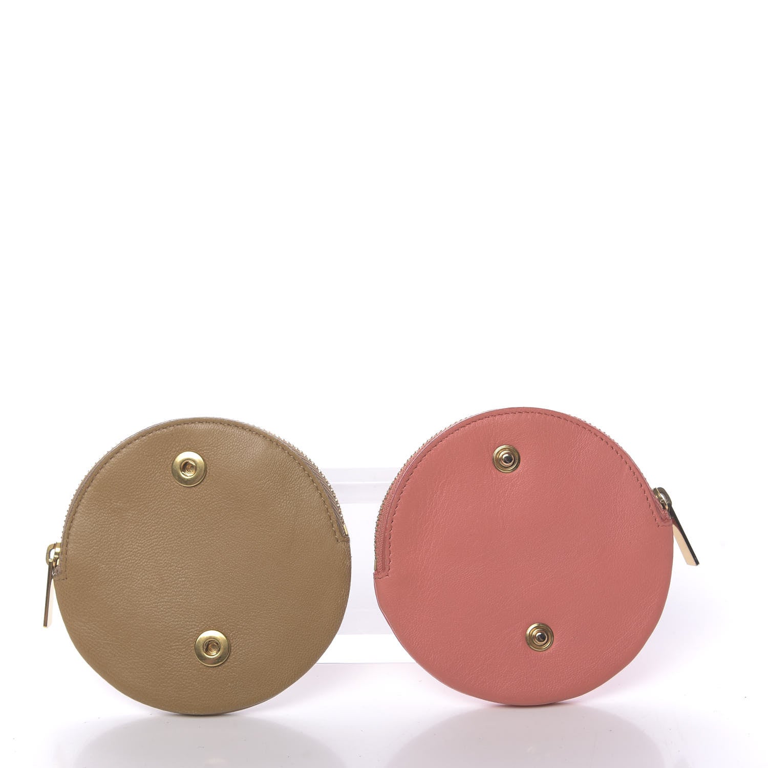Celine Smooth Calfskin Round Zip Coin Purse Pink 6 of 10