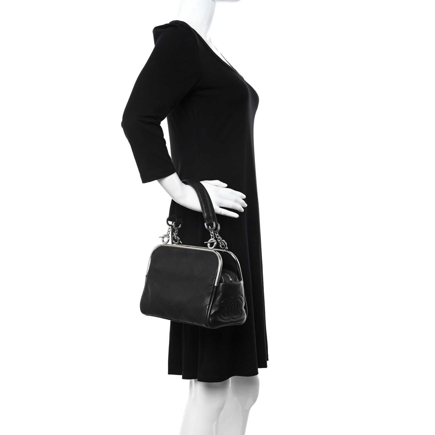 Chanel Lambskin Ultimate Soft Frame Bag Black 2 of 10
