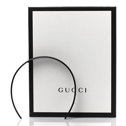 Gucci Resin Crystal Interlocking G Headband Black 6 of 6