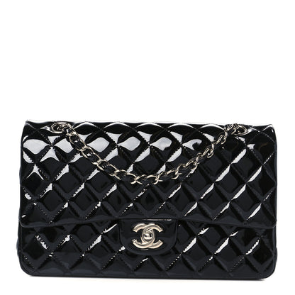 Chanel Patent Quilted Medium Double Flap Black 1 of 12
