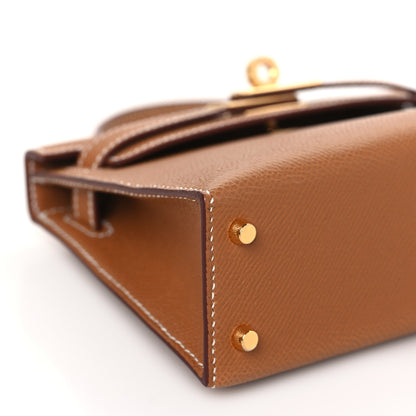 Hermes Epsom Mini Kelly Sellier 20 Gold 9 of 11