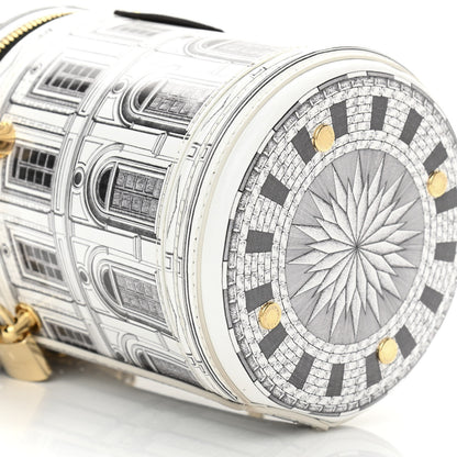 Louis Vuitton X FORNASETTI Calfskin Architettura Cannes Black White 8 of 9