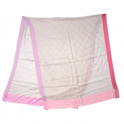 Chanel Cashmere Silk Diamond Logo Scarf 3 of 6