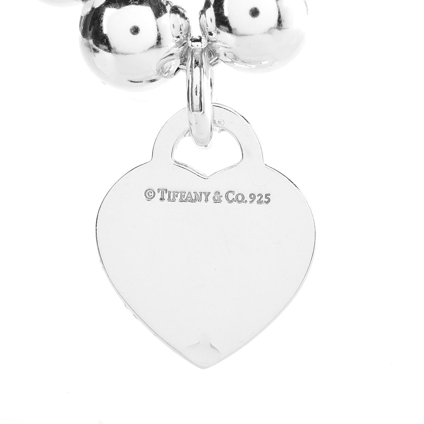 Sterling Silver Return To Heart Graduated Ball Necklace
