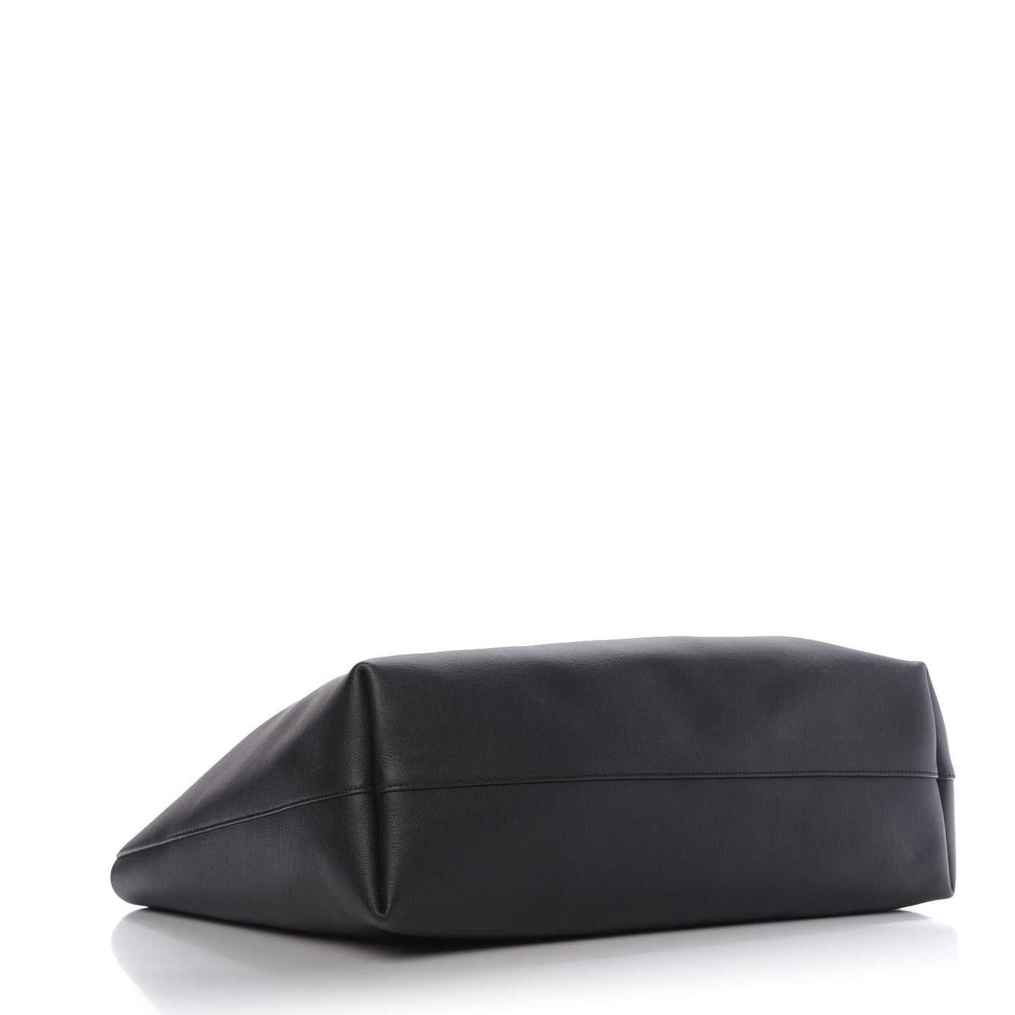 Calfskin Large Shopping Tote Black