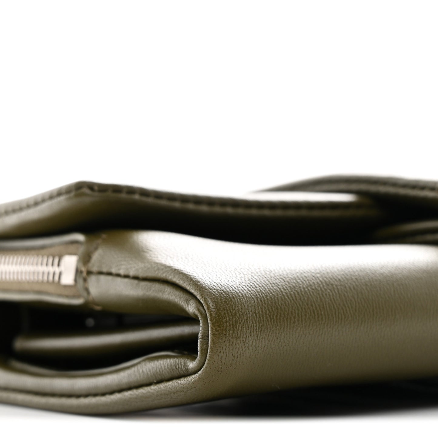 Nappa Flip Shoulder Bag Olive