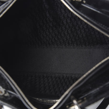 Christian Dior Patent Cannage Large Lady Dior Black 6 of 11