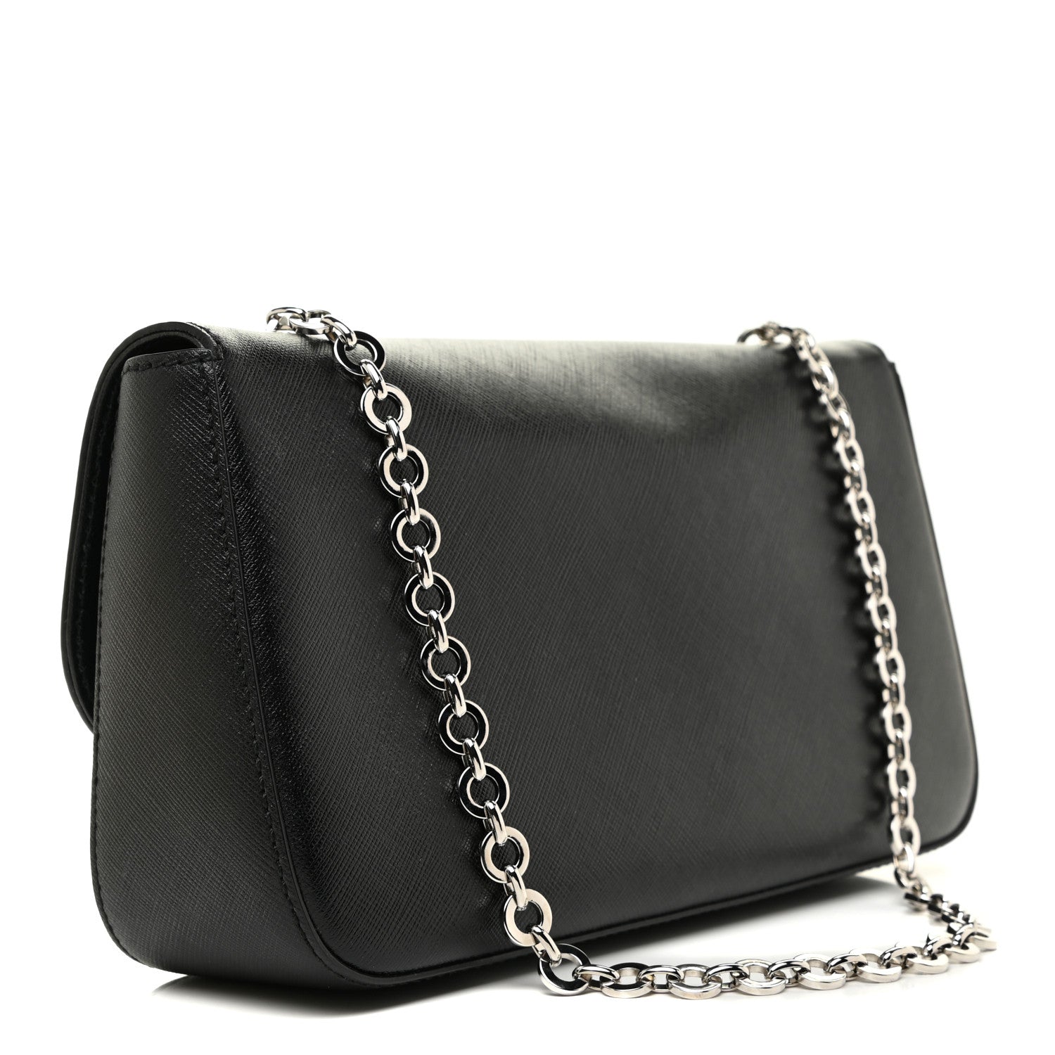 Salvatore Ferragamo Printed Calfskin Rory Shoulder Bag Black 3 of 12