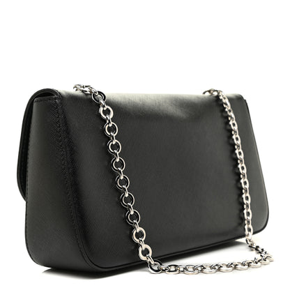 Salvatore Ferragamo Printed Calfskin Rory Shoulder Bag Black 3 of 12