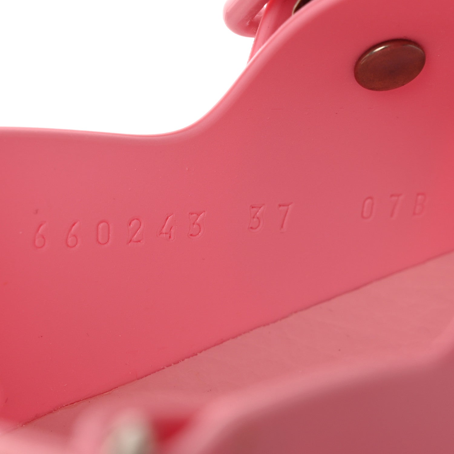 Gucci Rubber Mini Double G Womens Isla Dad Sandals 37 Wild Rose 8 of 11
