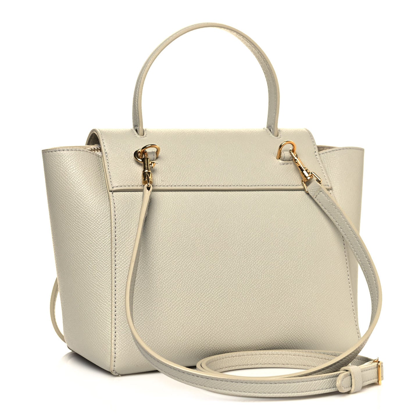 Grained Calfskin Nano Belt Bag Light Taupe