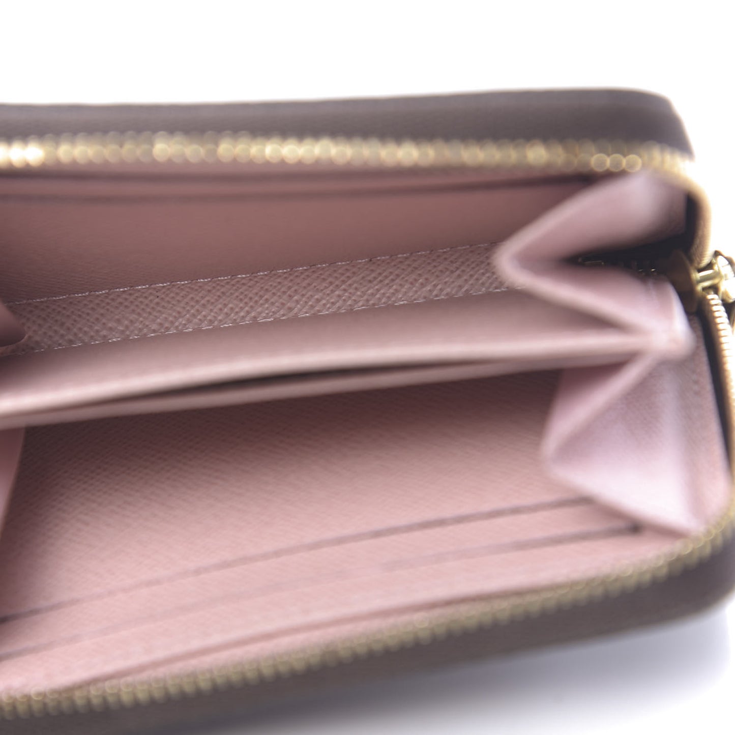 Damier Ebene Zippy Coin Purse Rose Ballerine