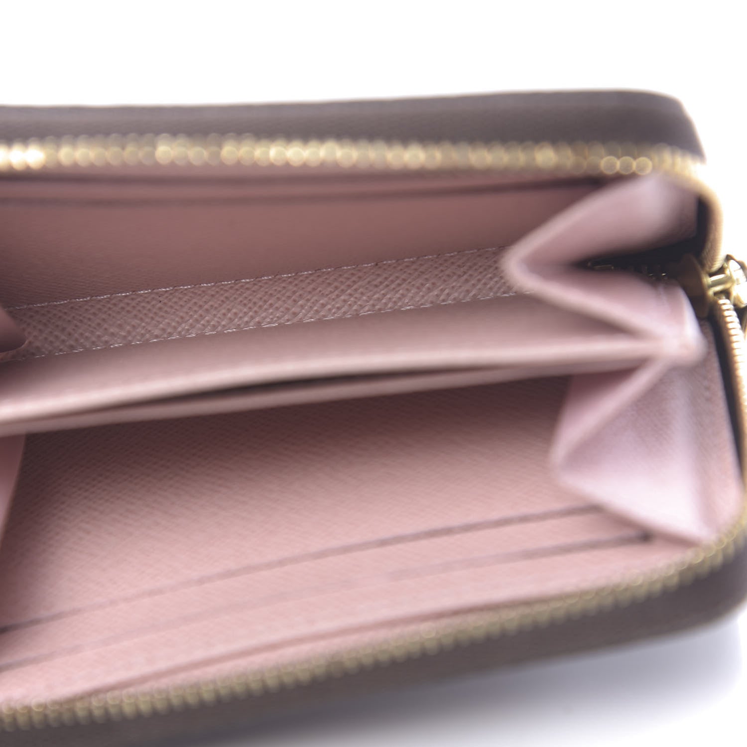 Louis Vuitton Damier Ebene Zippy Coin Purse Rose Ballerine 5 of 6