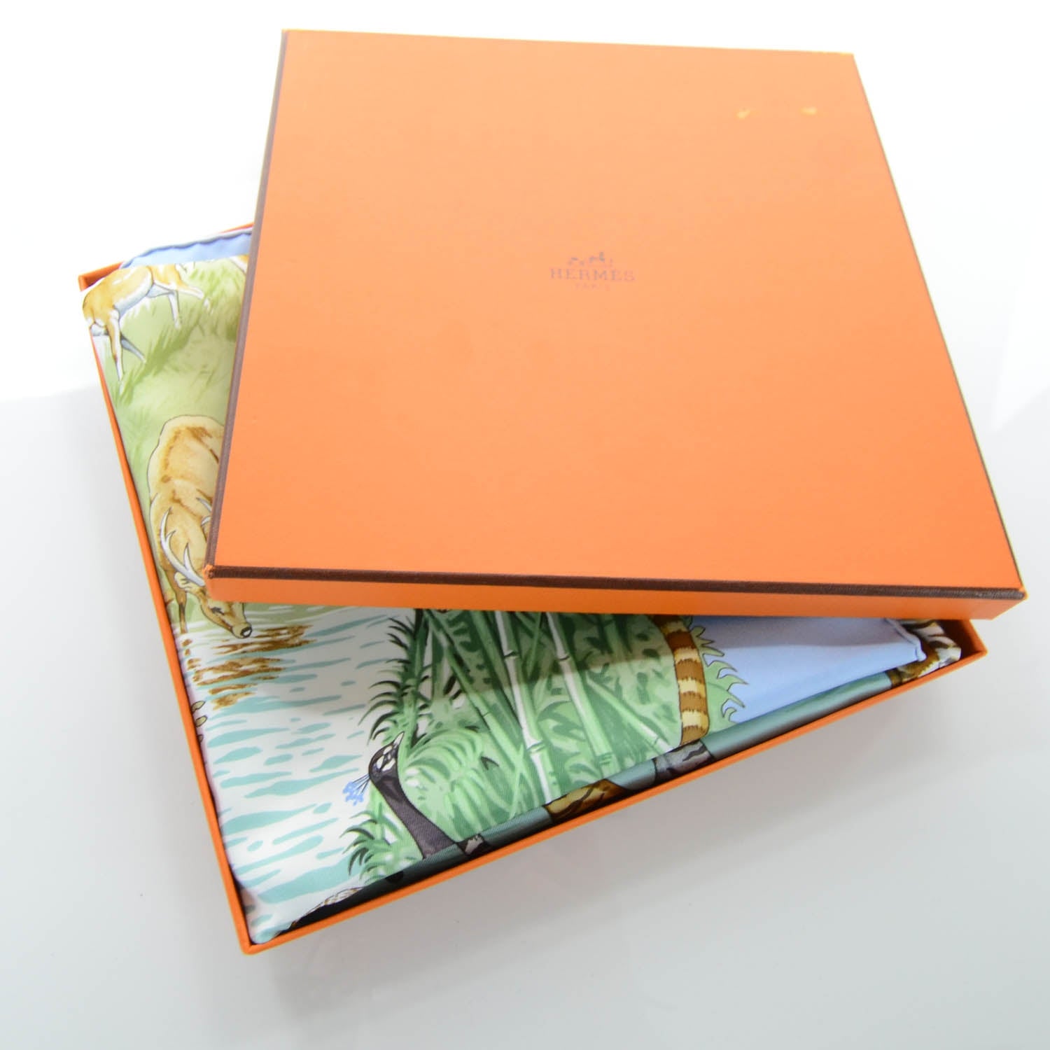 Hermes Silk La Treve de L eau Scarf 90 6 of 6