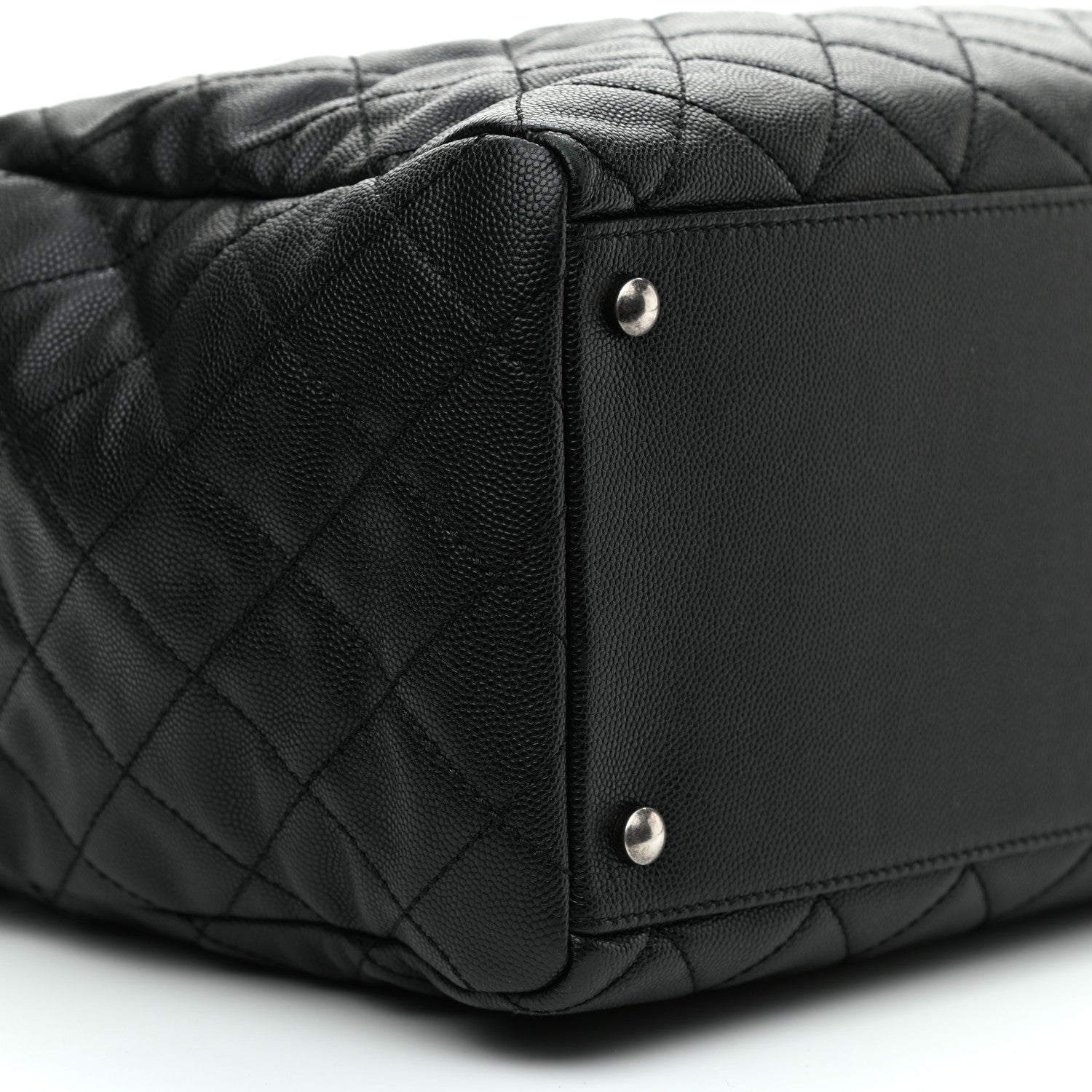 Chanel Caviar Quilted Large Coco Handle Shopping Tote Black 10 of 12