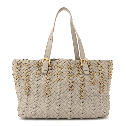 Bottega Veneta Nappa Intrecciato Small Lido Metal Rings Tote Fume 1 of 12
