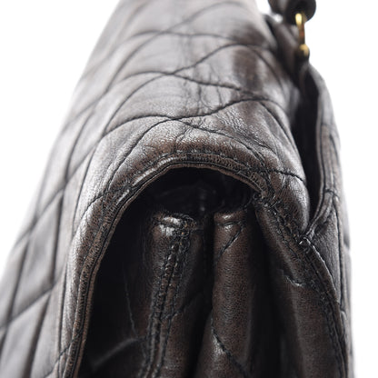 Chanel Lambskin Quilted Backpack Brown 15 of 20