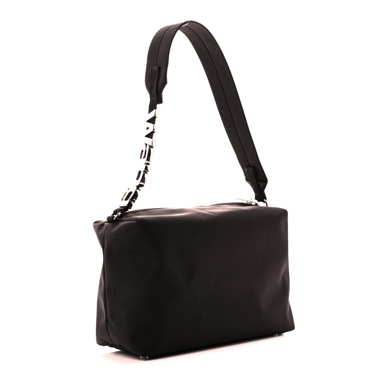 Nylon Canvas Heiress Sport Shoulder Bag Black