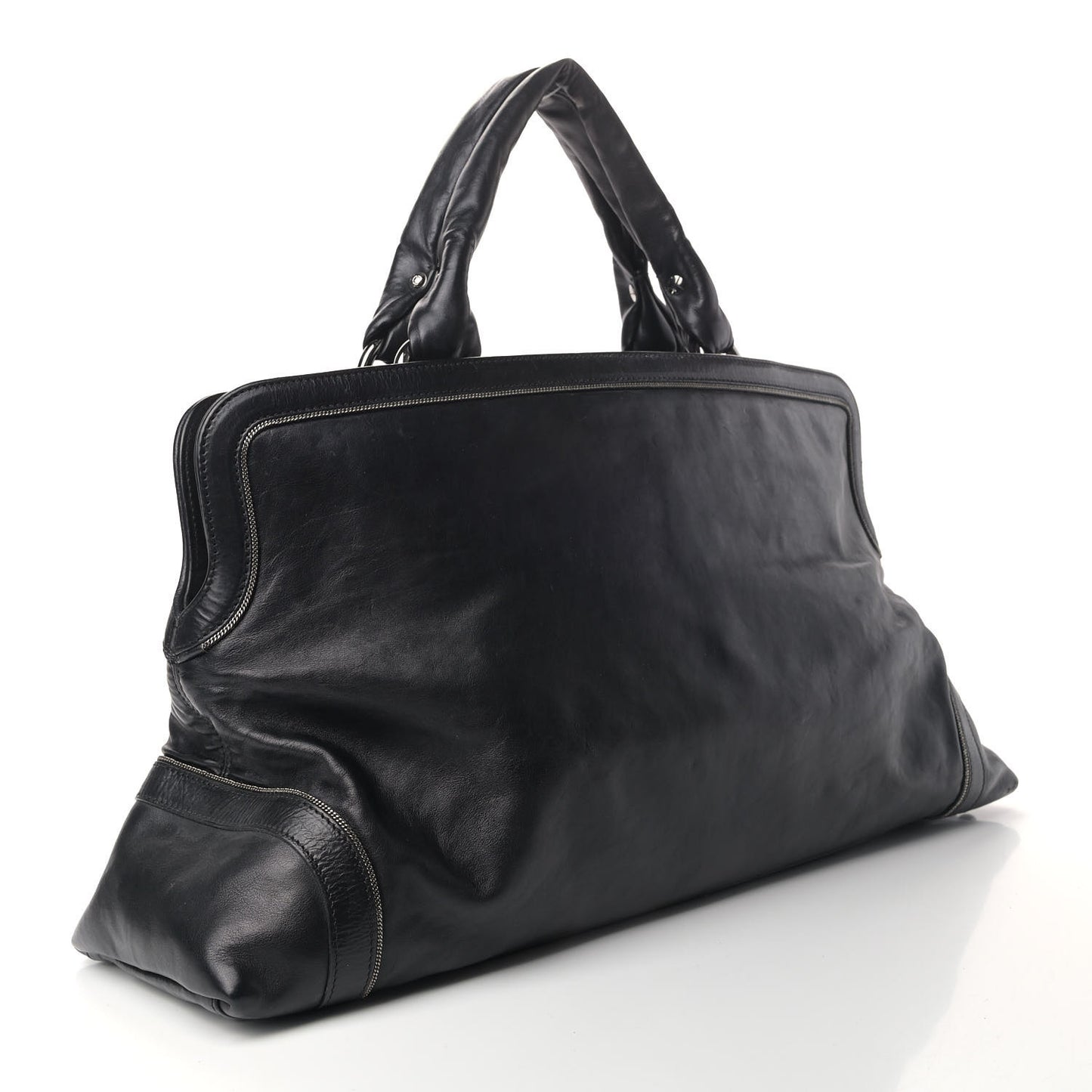 Lambskin East West Soho Shopper Black