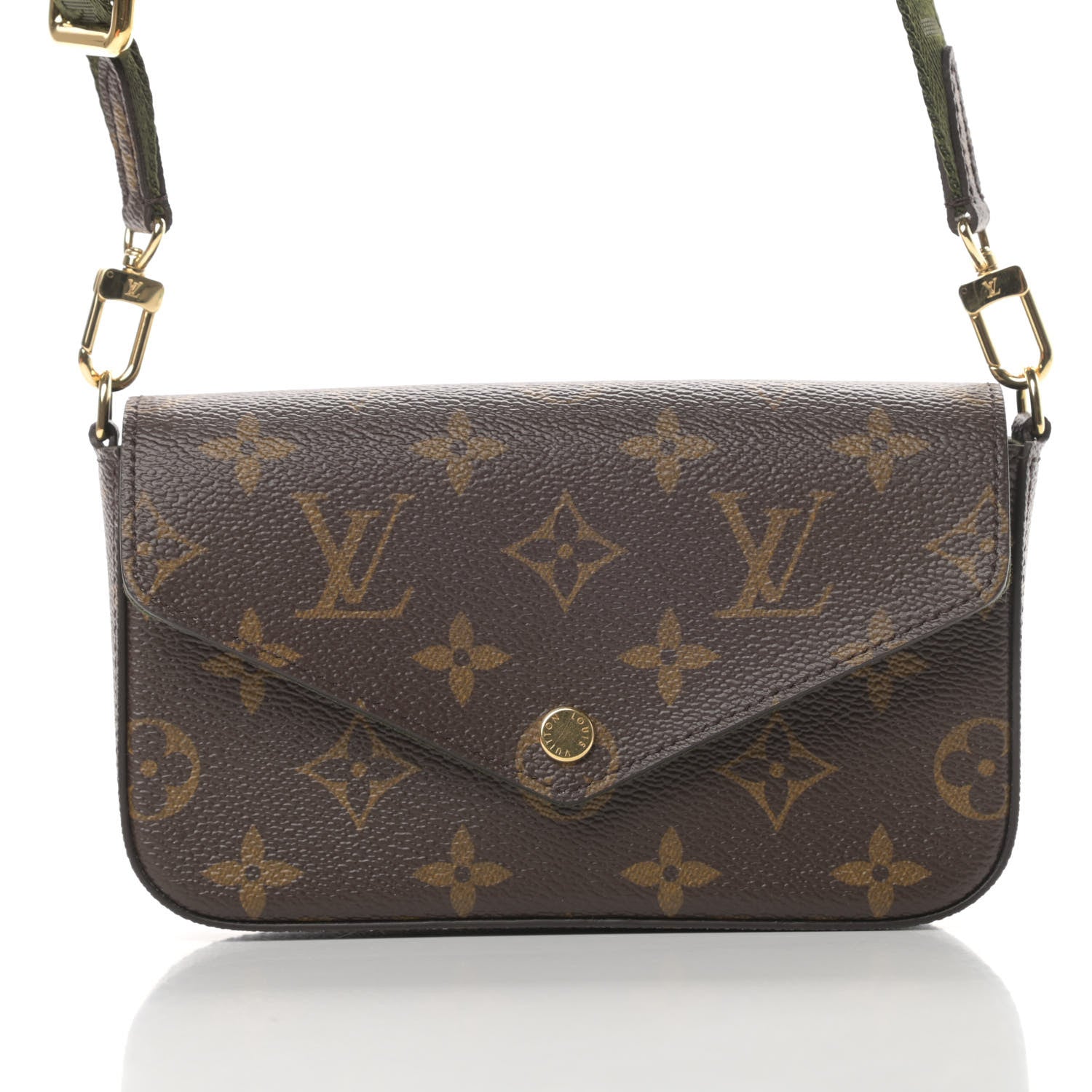Louis Vuitton Monogram Felicie Strap & Go Kaki 8 of 11