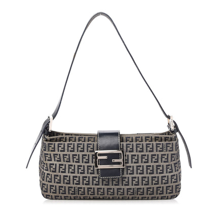 Fendi Zucchino Mini Mama Baguette Navy 1 of 10