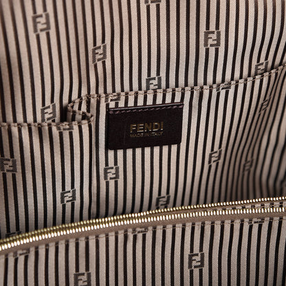 Fendi Vitello Dolce Marmol Large Chameleon Tote Camel 7 of 10