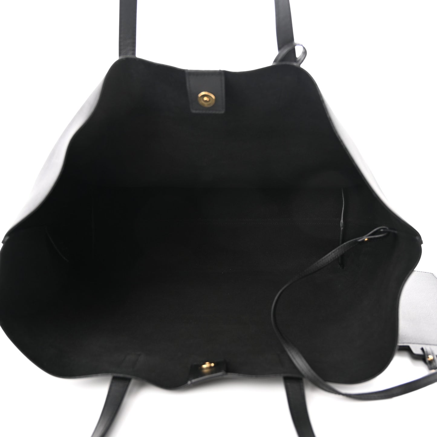 Calfskin Large Shopping Tote Black