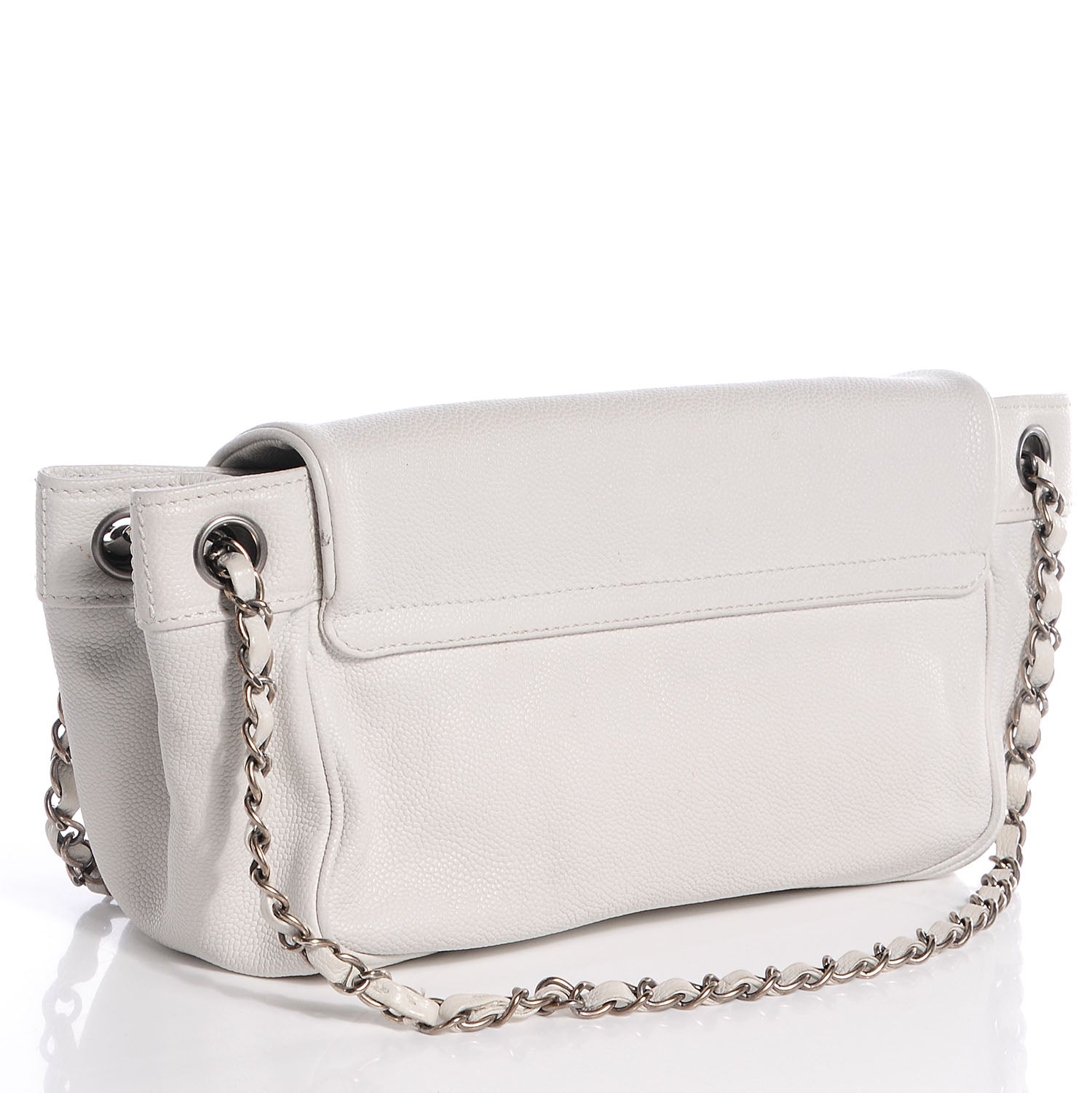 Chanel Caviar Outdoor Ligne Accordion Flap White 3 of 9