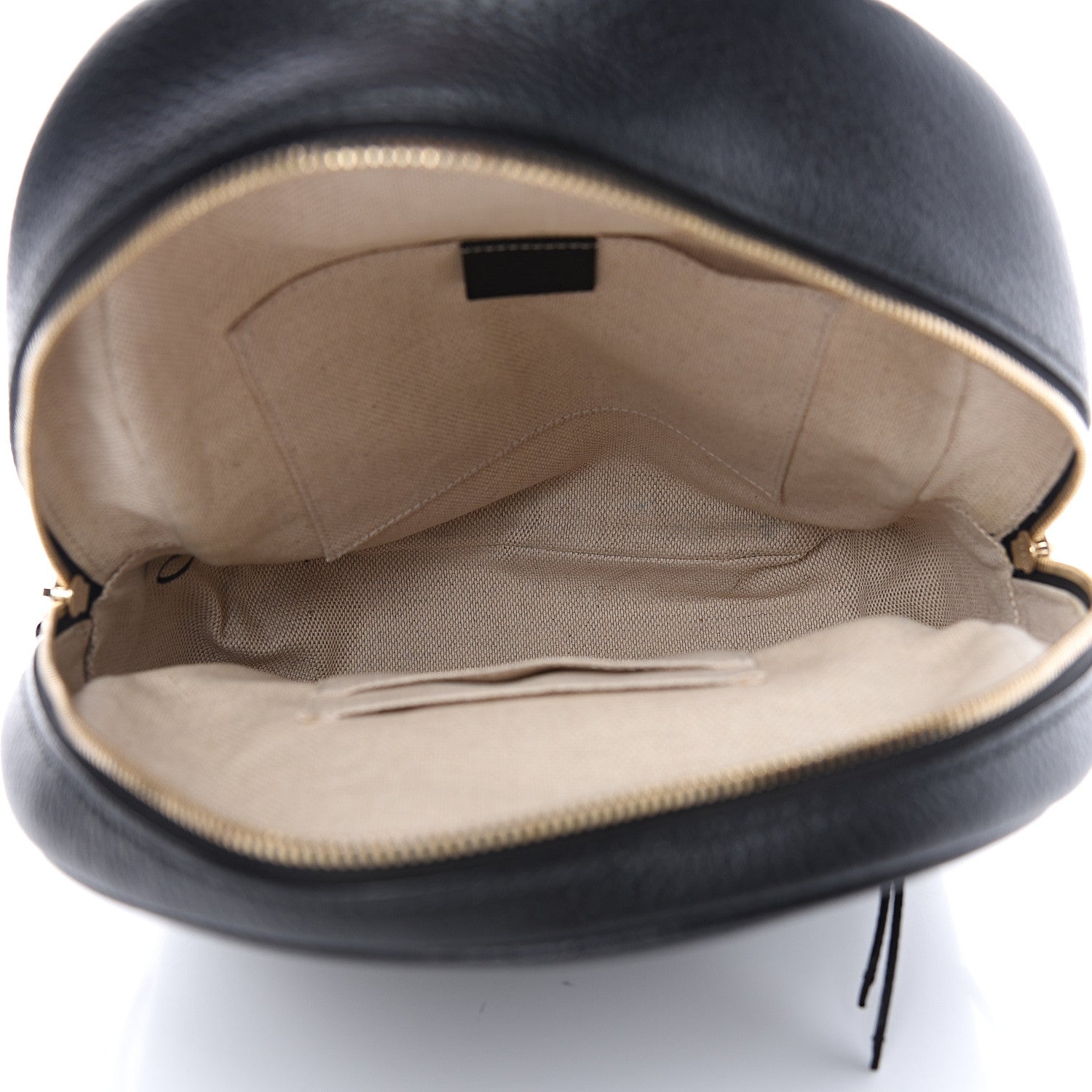 Gucci Pebbled Calfskin Soho Chain Backpack Black 4 of 11