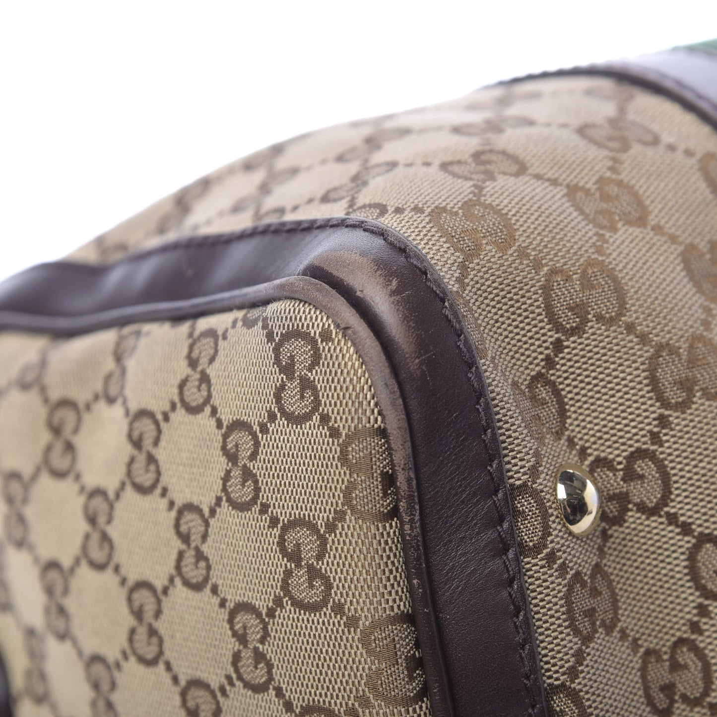 Monogram Vintage Web Medium Boston Dark Brown