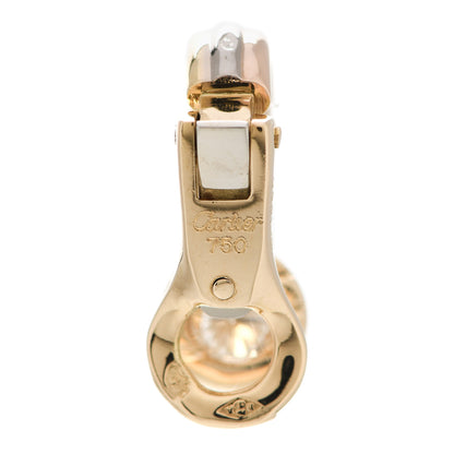 Cartier 18K Yellow White Pink Gold Diamond Trinity Clip-On Earrings 4 of 5