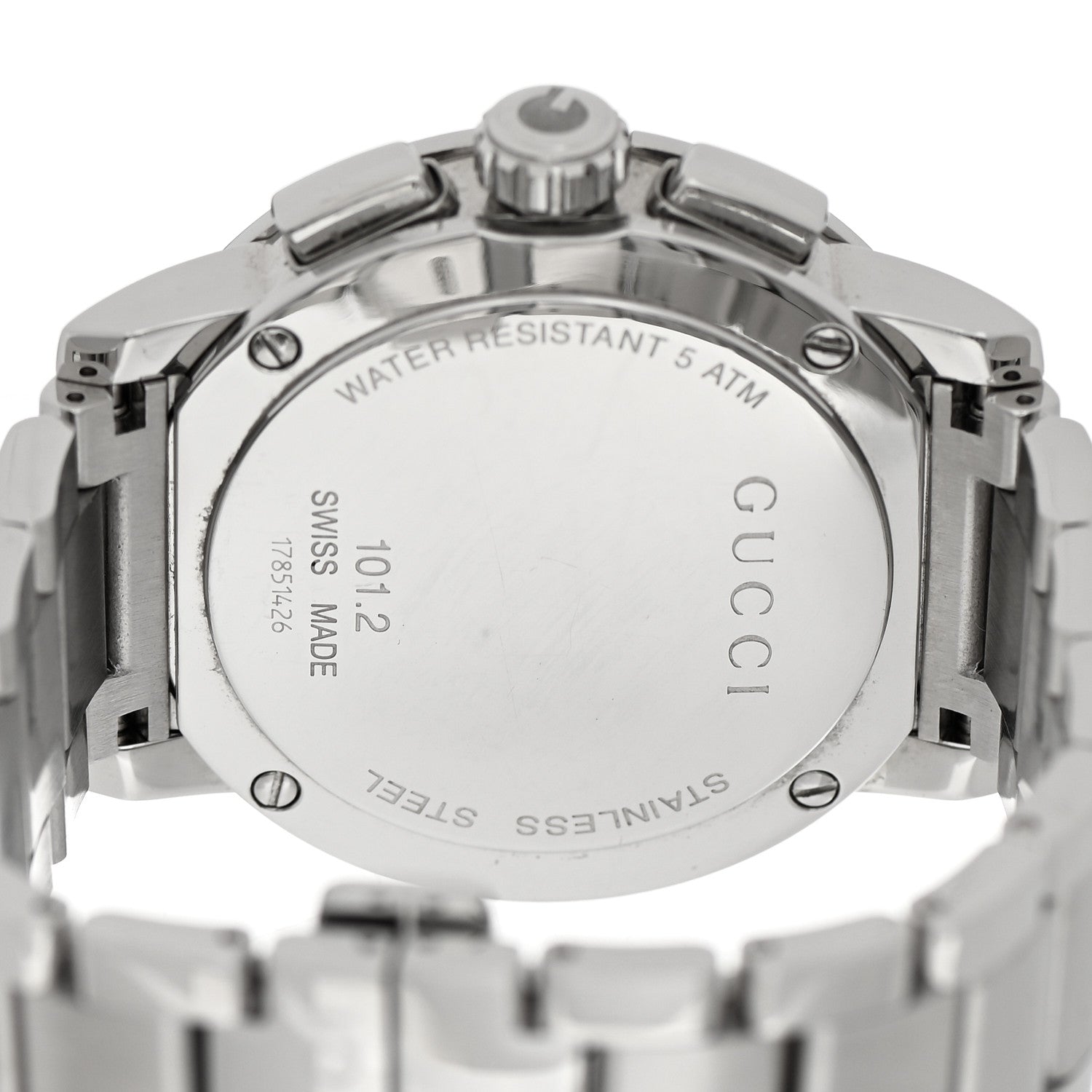 Gucci Stainless Steel 44mm G-Chrono Quartz Watch Black 4 of 5