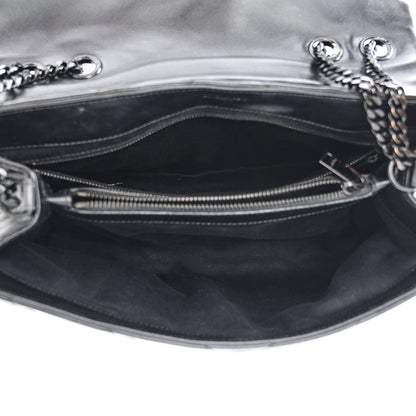 Saint Laurent Calfskin Y Quilted Monogram Monochrome Medium Loulou Chain Satchel Black 5 of 15