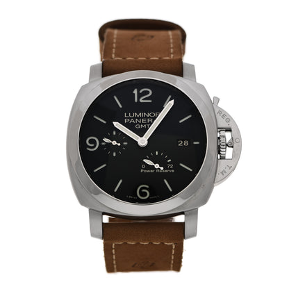 Panerai Stainless Steel Calfskin 44mm Luminor 1950 3 Day Power Reserve Automatic Watch Black PAM00321 1 of 5