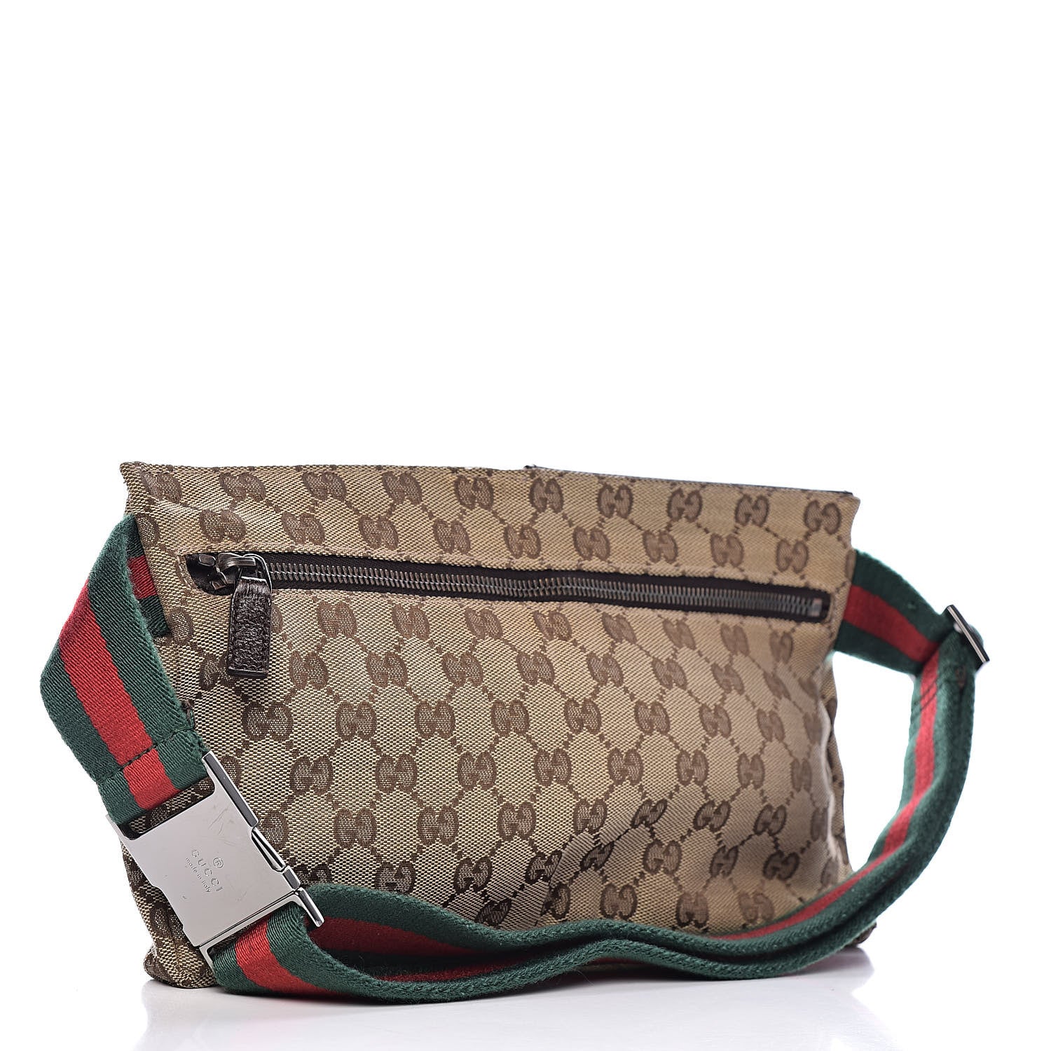 Gucci Monogram Web Belt Bag Dark Brown 3 of 10