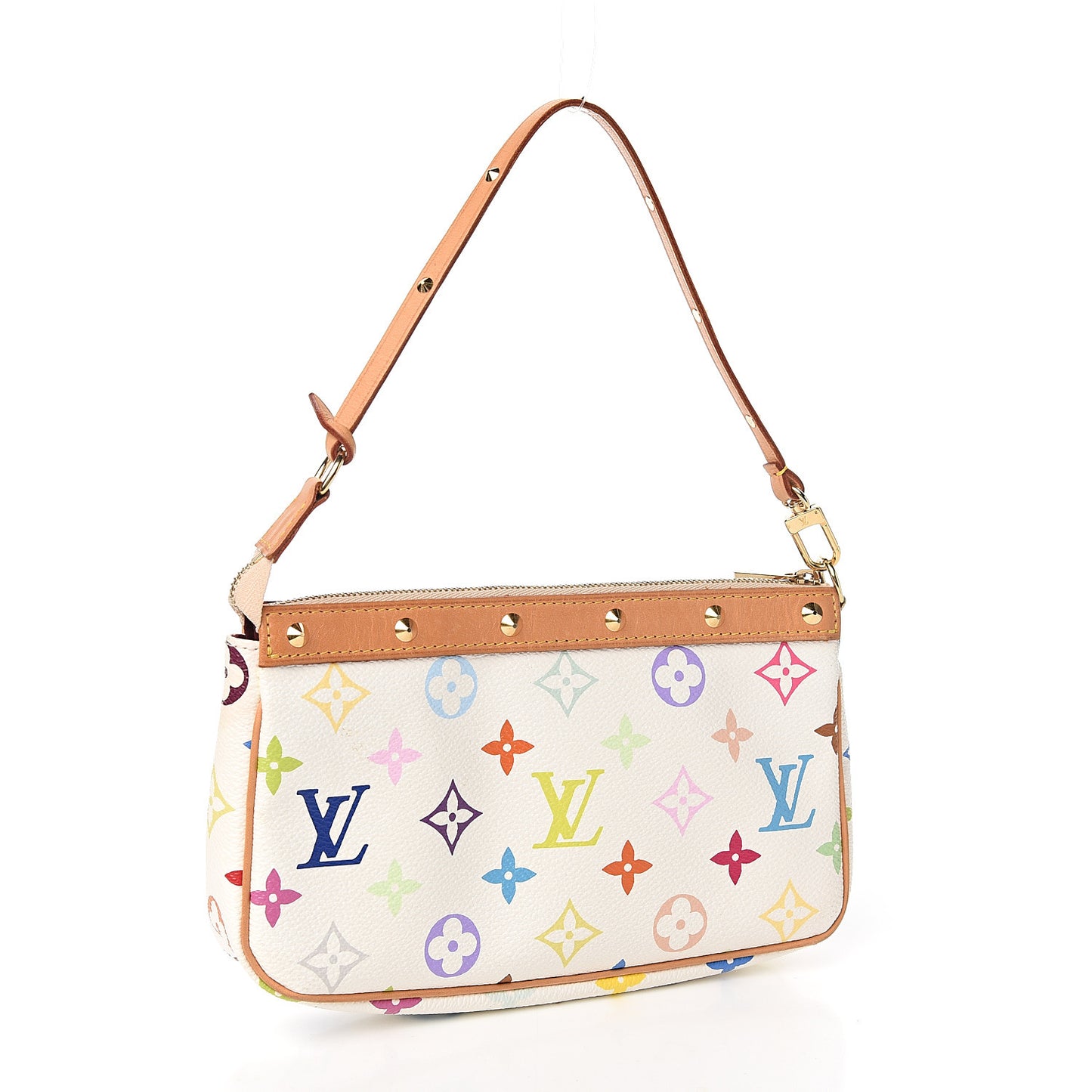 Monogram Multicolor Pochette Accessories White