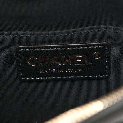 Chanel Lambskin Quilted Waist Bag Fanny Pack Black 10 of 19