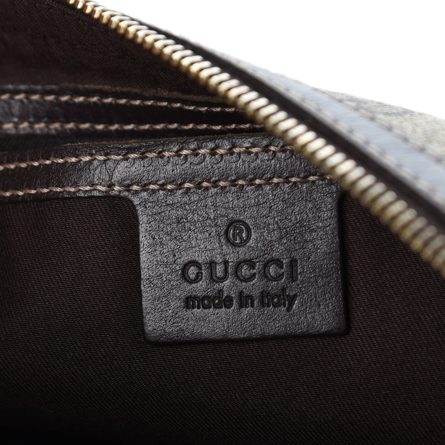 GG Plus Monogram Belt Bag Dark Brown