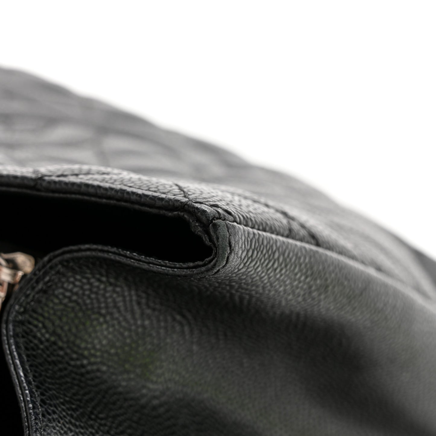 Caviar Quilted Grand Shopping Tote GST Black
