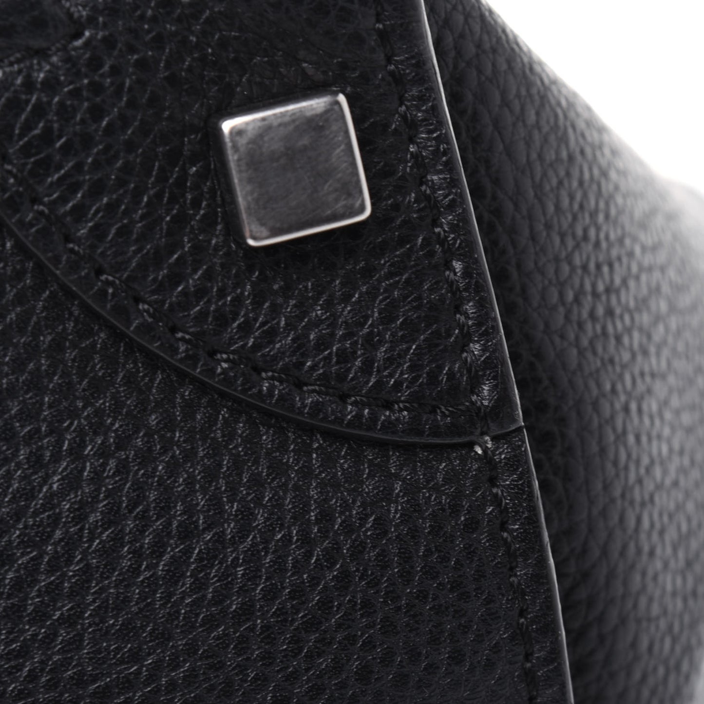 Drummed Calfskin Micro Luggage Black